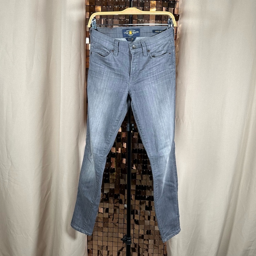 Vintage Lucky Brand Grey Sofia Skinny Jeans Size 2/26
